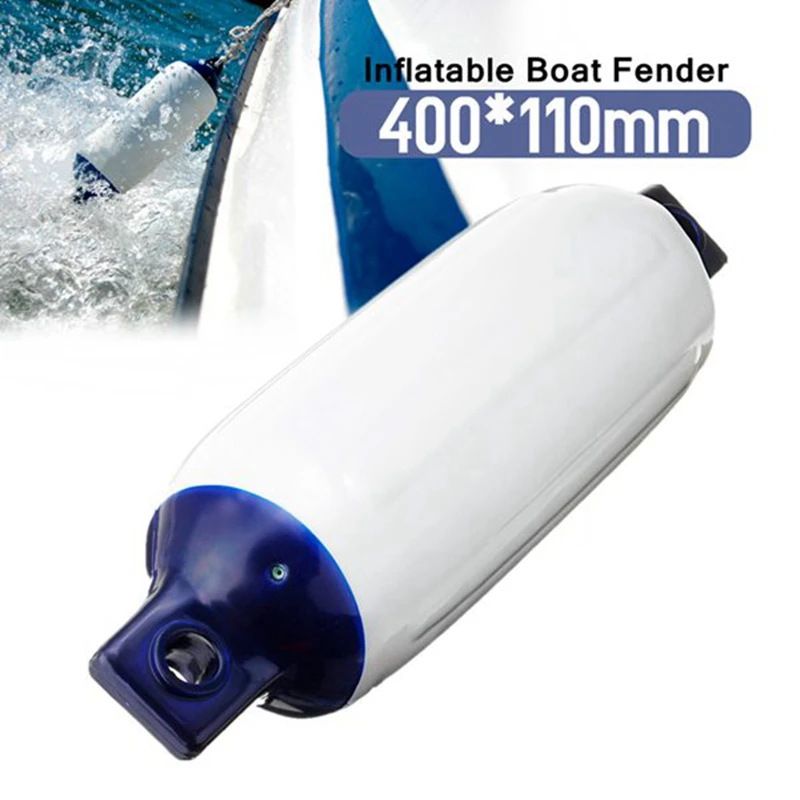 2PCS Inflatable Boat Fender PVC Boat Anchor Fender Buoy Yacht Fenders UV Protection Ribbed Bumper Boat Accessories