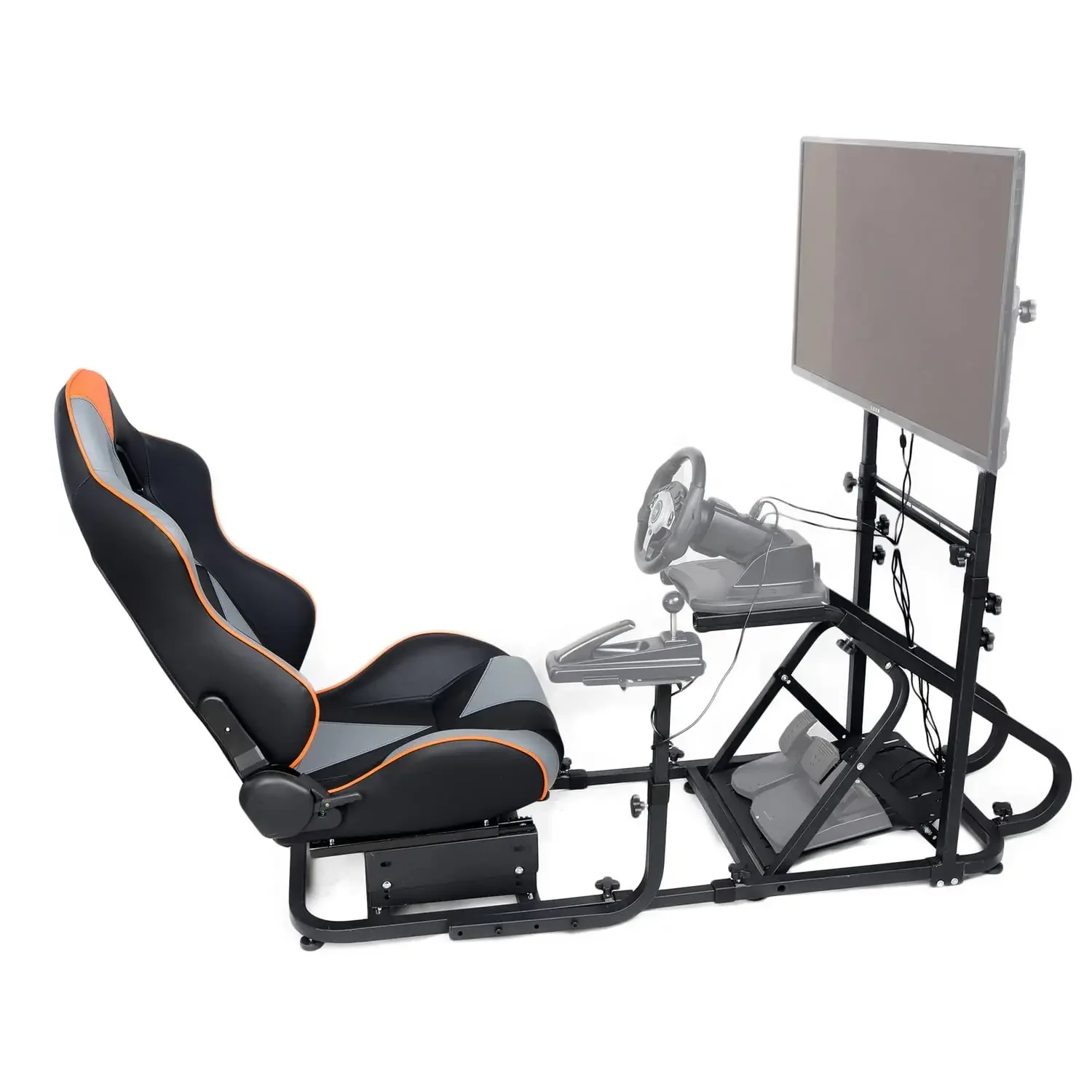 

1012F Sport Car Style Driving Cockpit Rig For Logitech Simracing Game Station Racing Simulator