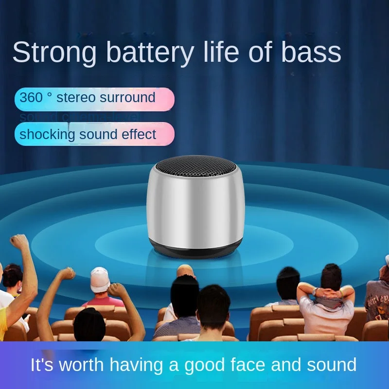 Mini Portable Bluetooth Speaker Tiny Wireless Mobile Phone TWS Subwoofer Outdoor Audio Player Sound Music Loundspeaker