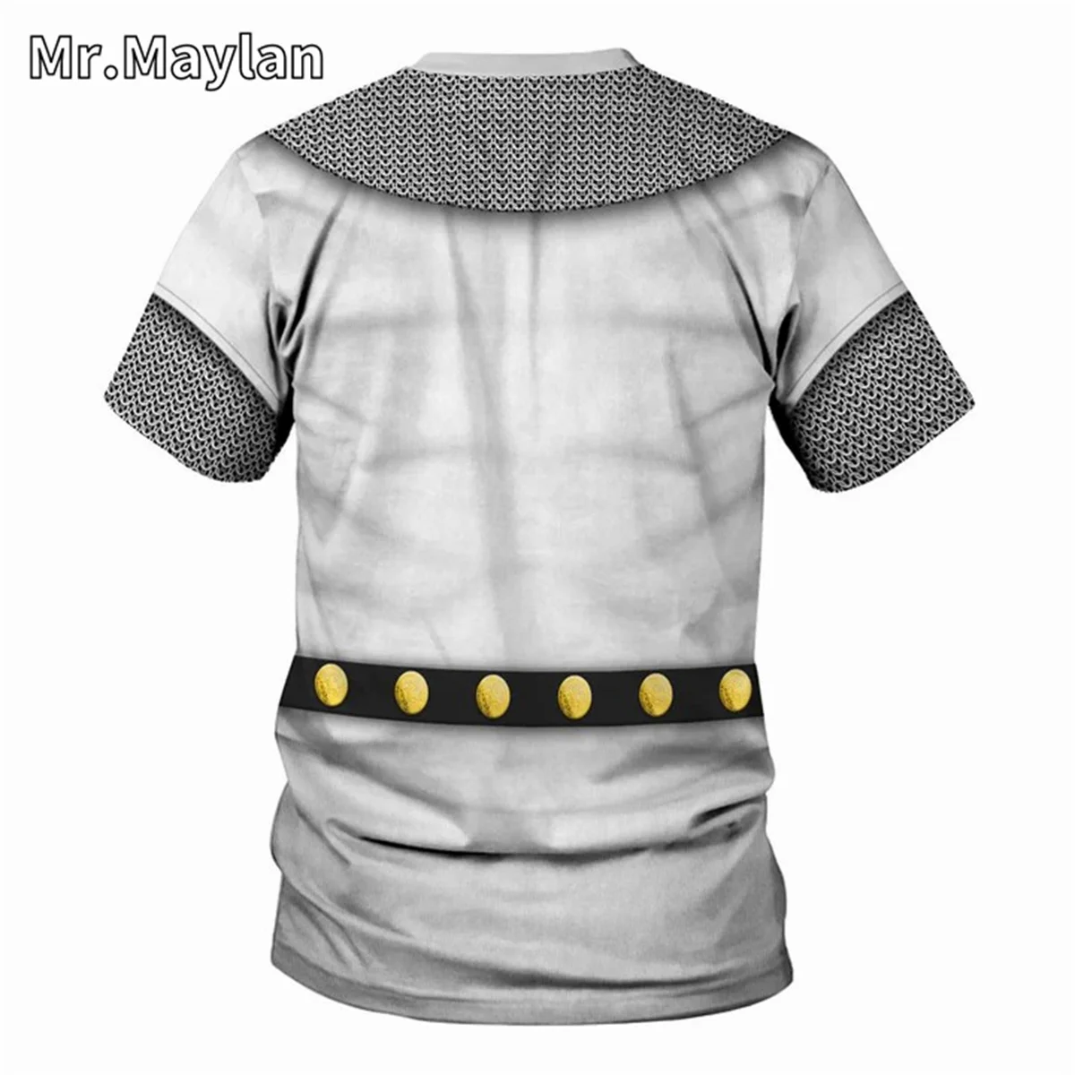 Medieval Knights Armor Cosplay Costume Tshirt 3D Men T shirt Vintage Fashion Short Sleeve Shirt Summer Streetwear Unisex Tee-016