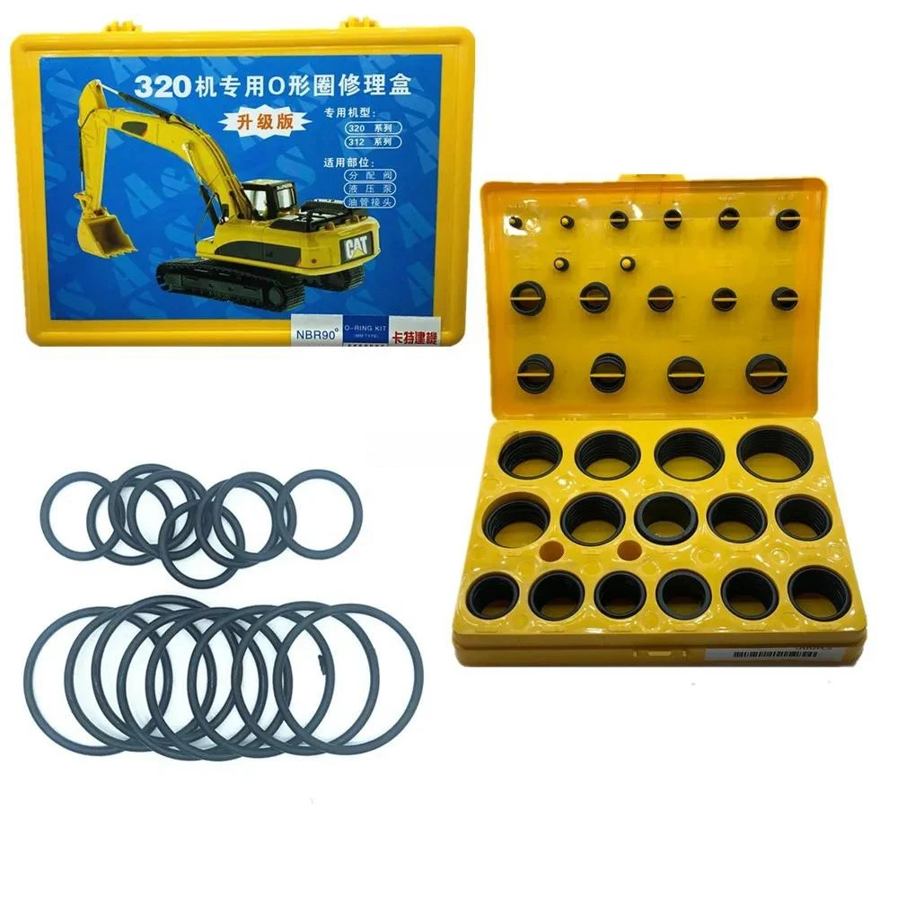 

For CATERPILLAR CAT 320B/312/320C Excavator O-ring seal ring repair box special rubber ring Excavator accessories XOJOX