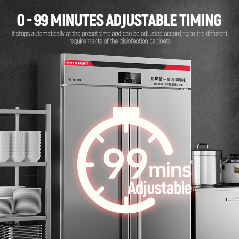 v r العمودي الفولاذ المقاوم للصدأ معقم التطهير المطبخ التجاري ساخنة دوران الهواء تطهير خزانة مزدوجة دو