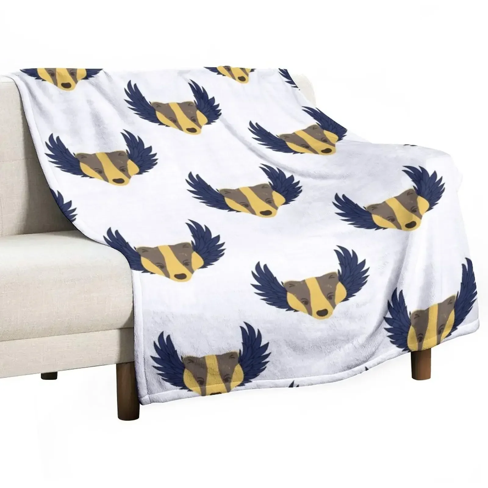 

Huffleclaw Hybrid House Copy Throw Blanket Vintage Sofa Throw sofa bed Kid'S Blankets