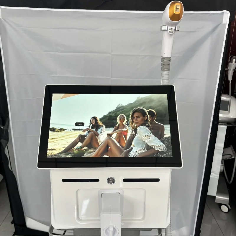 Мощный лазерный эпилятор 3500 Вт, профессиональный диодный лазерный эпилятор с ледяным охлаждением и 3 волнами 808 755 1064 нм для любой кожи