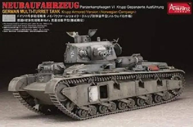 

Amusing Hobby 35A003 Масштаб 1/35 Panzerkampfwagen VI Neubaufahrzeug Krupp Версия модели комплект