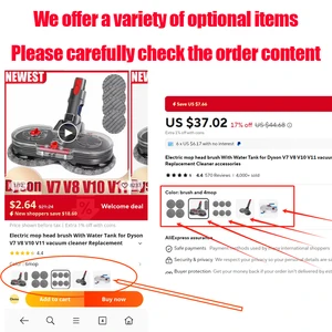 Fırça kafası paspas elektrikli su deposu elektrikli süpürge Dyson V7 V8 V10 V11, temizlik malzemeleri, yedek Elektrikli süpürge aksesuarlarının 6 büyük satışı homday-no. 5