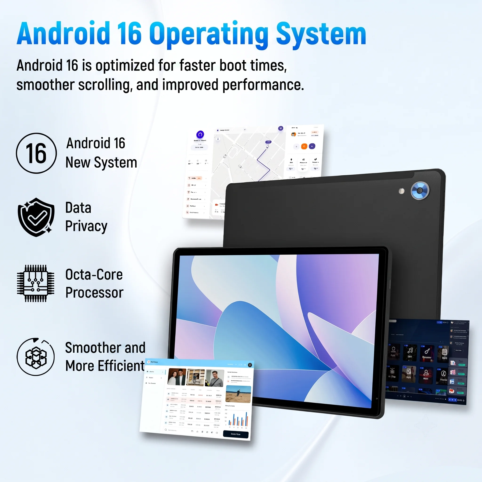 URAO X108 10.1 Inch Android 16 Tablet 6GB+24GB RAM 128GB ROM IPS 1280x800 6000mAh Keyboard Mouse Stylus Headphones Case Bundle