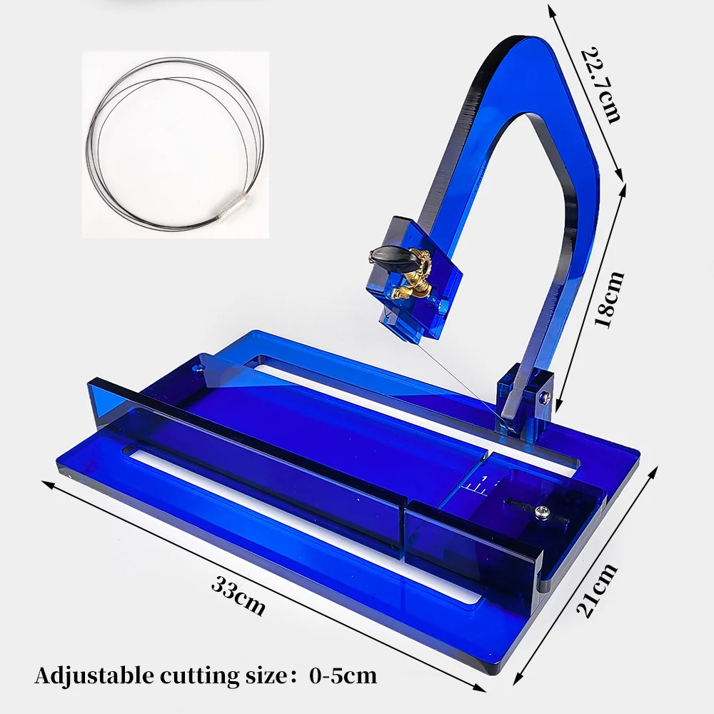 Loaf Soap Cutter Acrylic Box Adjustable Multifunction Cutting Beveler Planer Tool Wire for Handmade Candle Trimming Cutting Tool