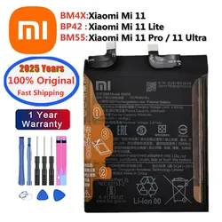 2025 Years 100% Original Xiao mi Battery BP42 BM4X BM55 For Xiaomi Mi 11 Mi11 Lite / Mi 11 / 11 Pro 11Pro / 11 Ultra Bateria