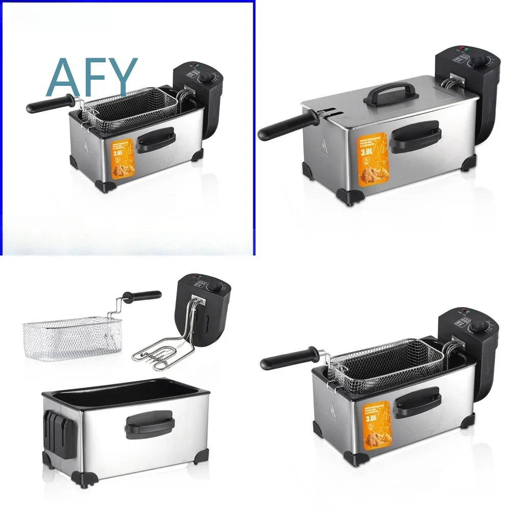 Electric Deep Fryer for Home and Commercial Use Constant Temperature Oil Fryer for French Fries Dough Sticks Fried Food