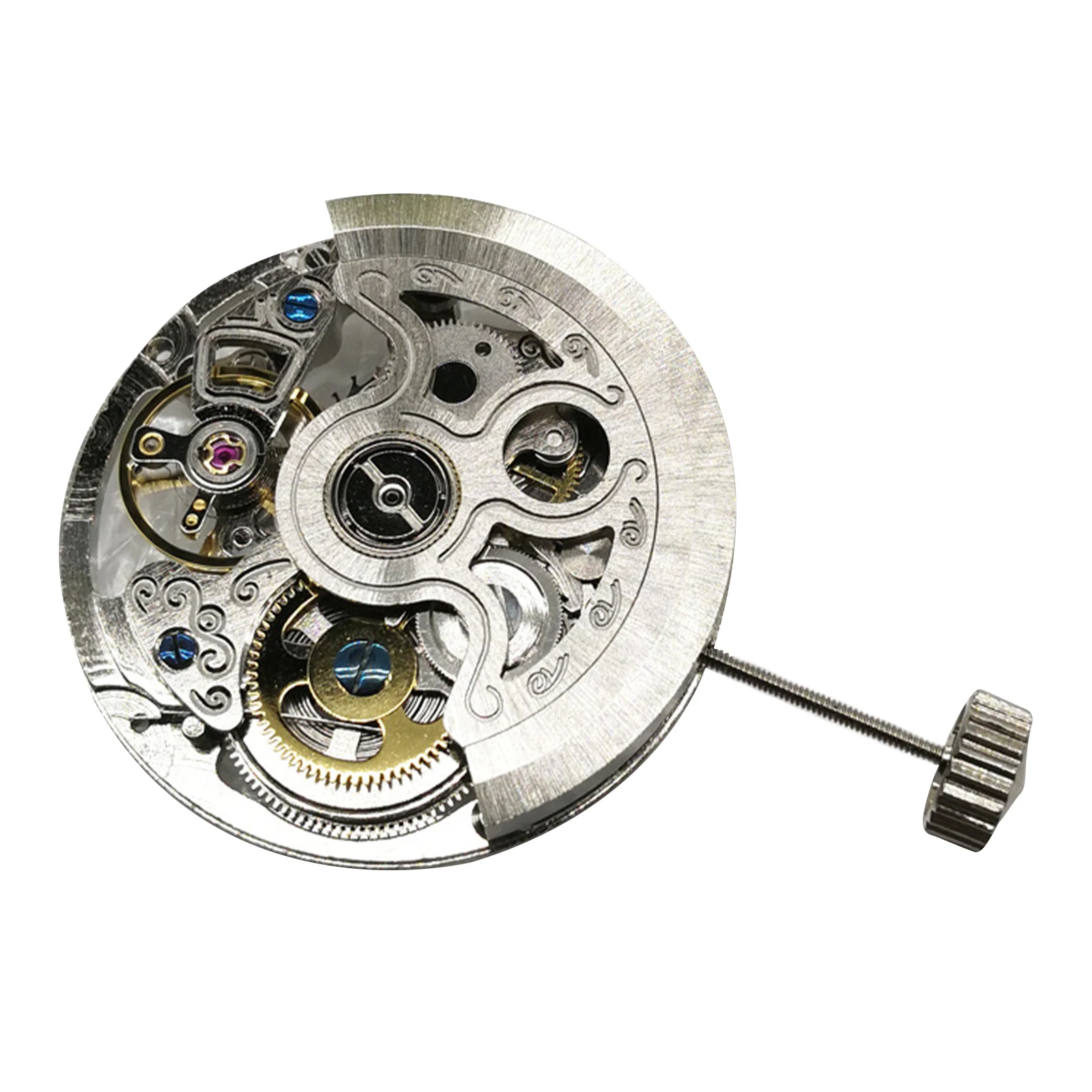 

Newest White Automatic Movement Replacement For 2189 FLying Wheel Man Watch Skelenton Spare Parts Watch Accessory 2189 Movement