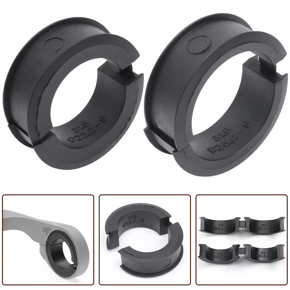 Bicycle Diameter Adapter Bicycle Handlebar Silicone Gasket Computer Mount Extender Washers 31.8 To 25.4 22.2 Handlebar Washer