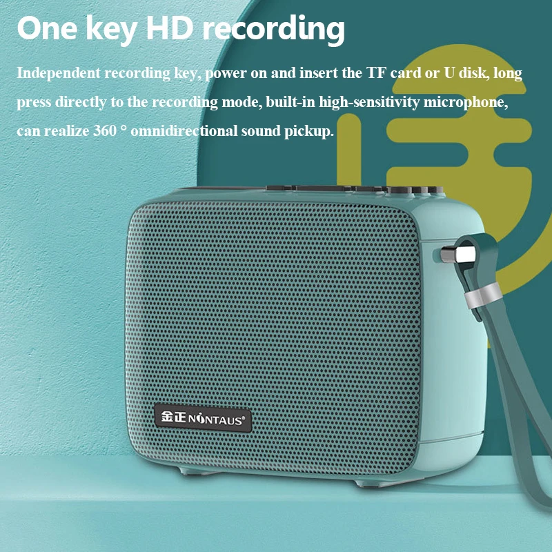 Mini Alto-falante Bluetooth Portátil, Som Hifi Sem Fio, Bluetooth Soundar, Rádio FM de Bolso com Microfone HD, Suporte TF Gravação