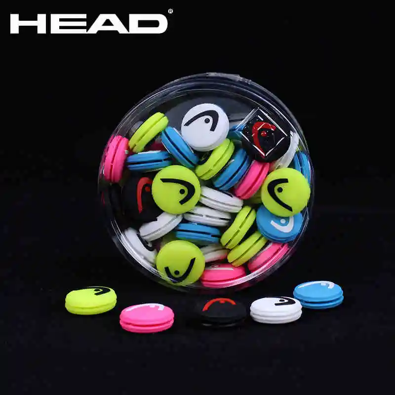 2pcs/lot HEAD Circular Tennis Racket Shock Absorber Vibration Dampeners Silicone Durable PRO DAMP JAR Tennis Accessories