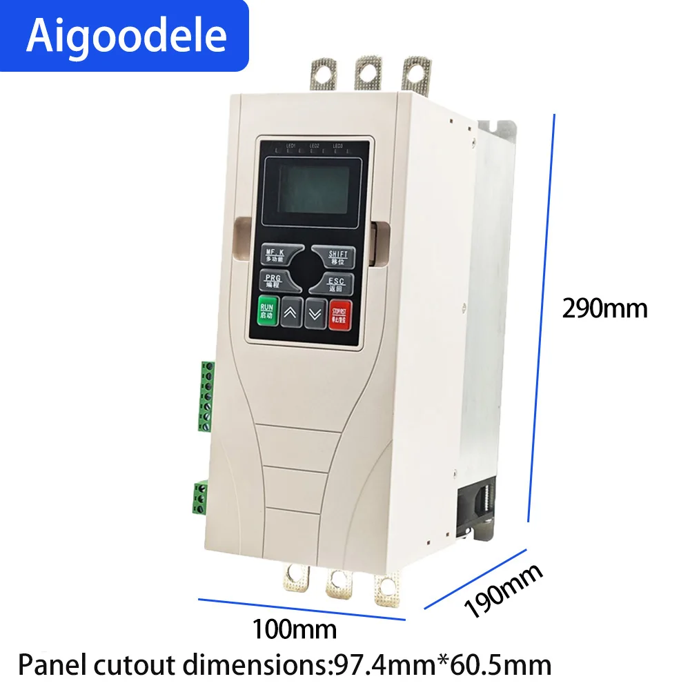 선풍기 펌프 감속기 컨베이어 슬로우 스타트 모터 소프트 스타터, 인라인 소프트 스타터, 11KW 3 상 모터, 380V