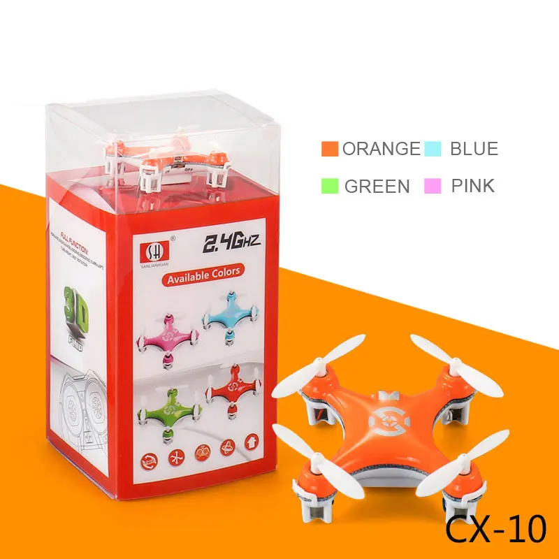 RC Quadcopter Cx10 Mini Remote Control Drone 2.4g 4CH With LED Electronic Helicopter Electric Airplane Toys For Kids Boy Gift