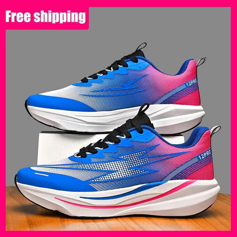 Men Sneakers Flat Bottom Rebound Comfort Breathe Fashion Light Cushioning Anti Slip Wear-resistant Professional Training Shoes