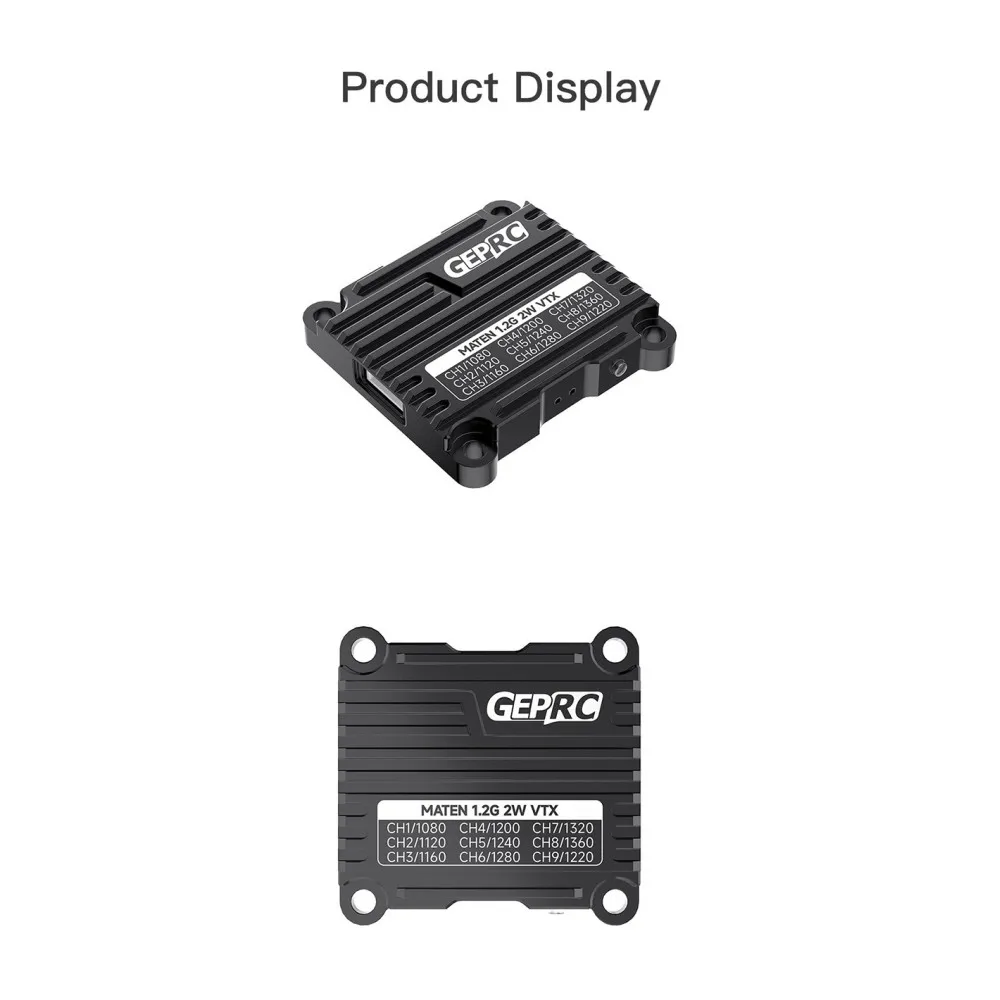 GEPRC MATEN 1.2GHz 9CH 25mW/400mW/800mW/2000mW Pitmode MMCX VTX Nadajnik FPV Obsługa IRC Tramp dla RC Drone Samolot Long Ran