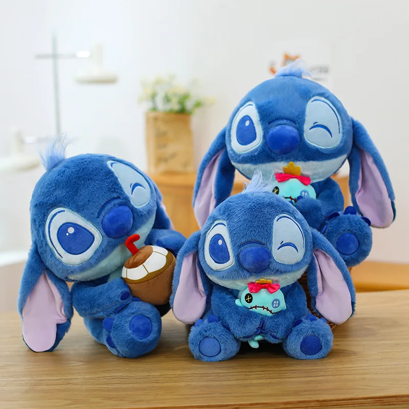 かわいいスティッチぬいぐるみ人形ココナッツスティッチサマーシリーズバックパックキーホルダーかわいい子供の誕生日クリスマスギフト子供向け