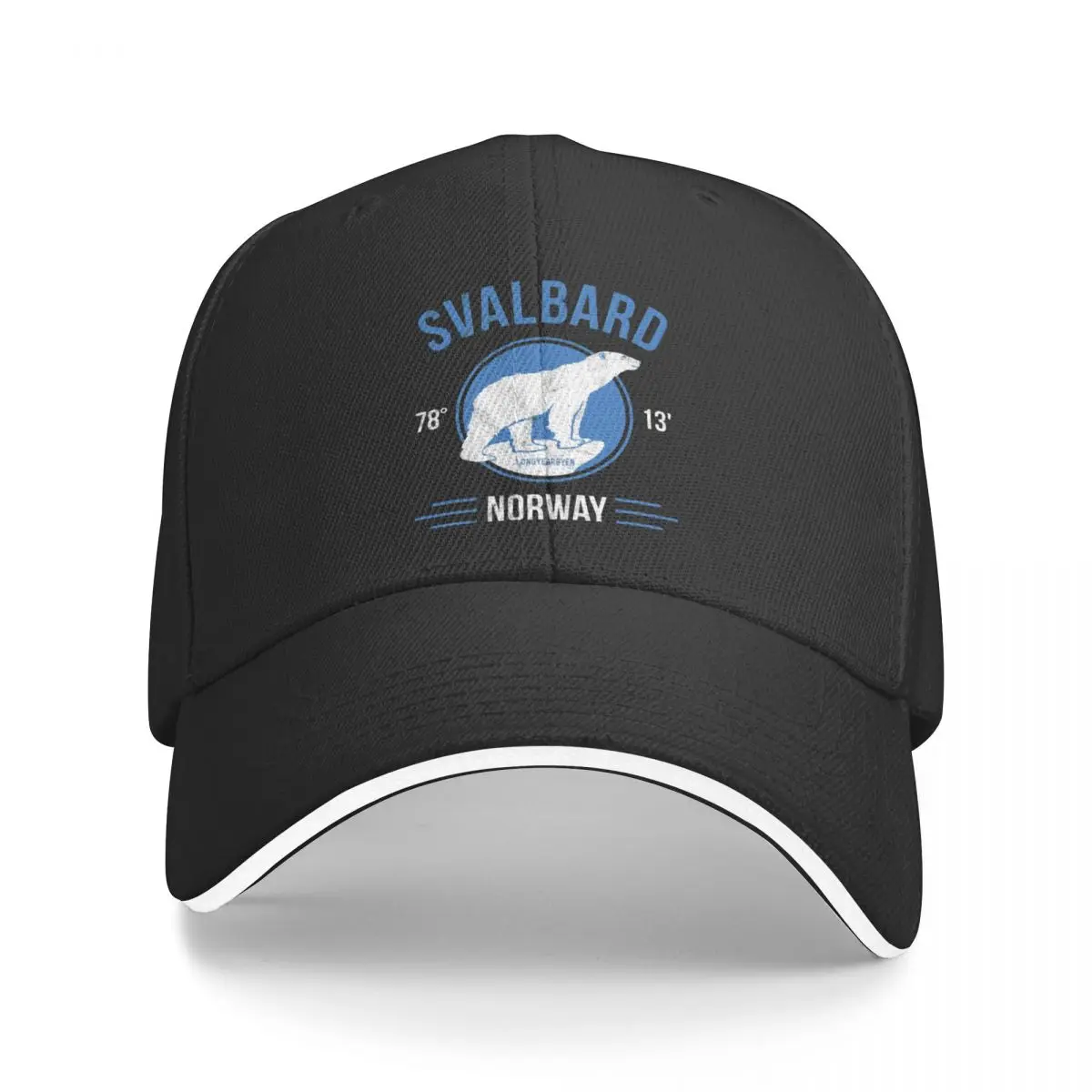 

Svalbard Polar Bear - Longyearbyen Norway Baseball Cap New In The Hat Hood Fishing cap custom Hat Women's Golf Clothing Men's