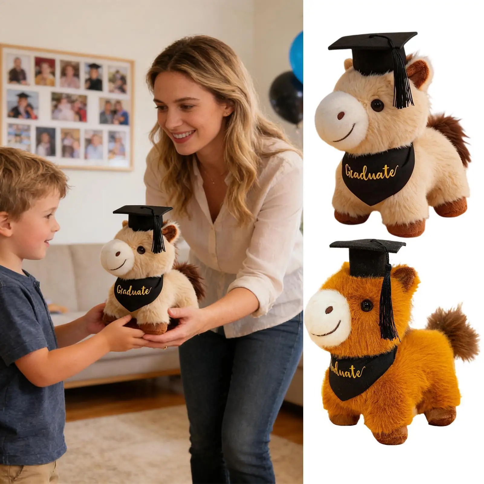 

Мягкая плюшевая игрушка-лошадь: обнимашка, подушка, плюшевая кукла для сна и релаксации в спальне, подарок на выпускной