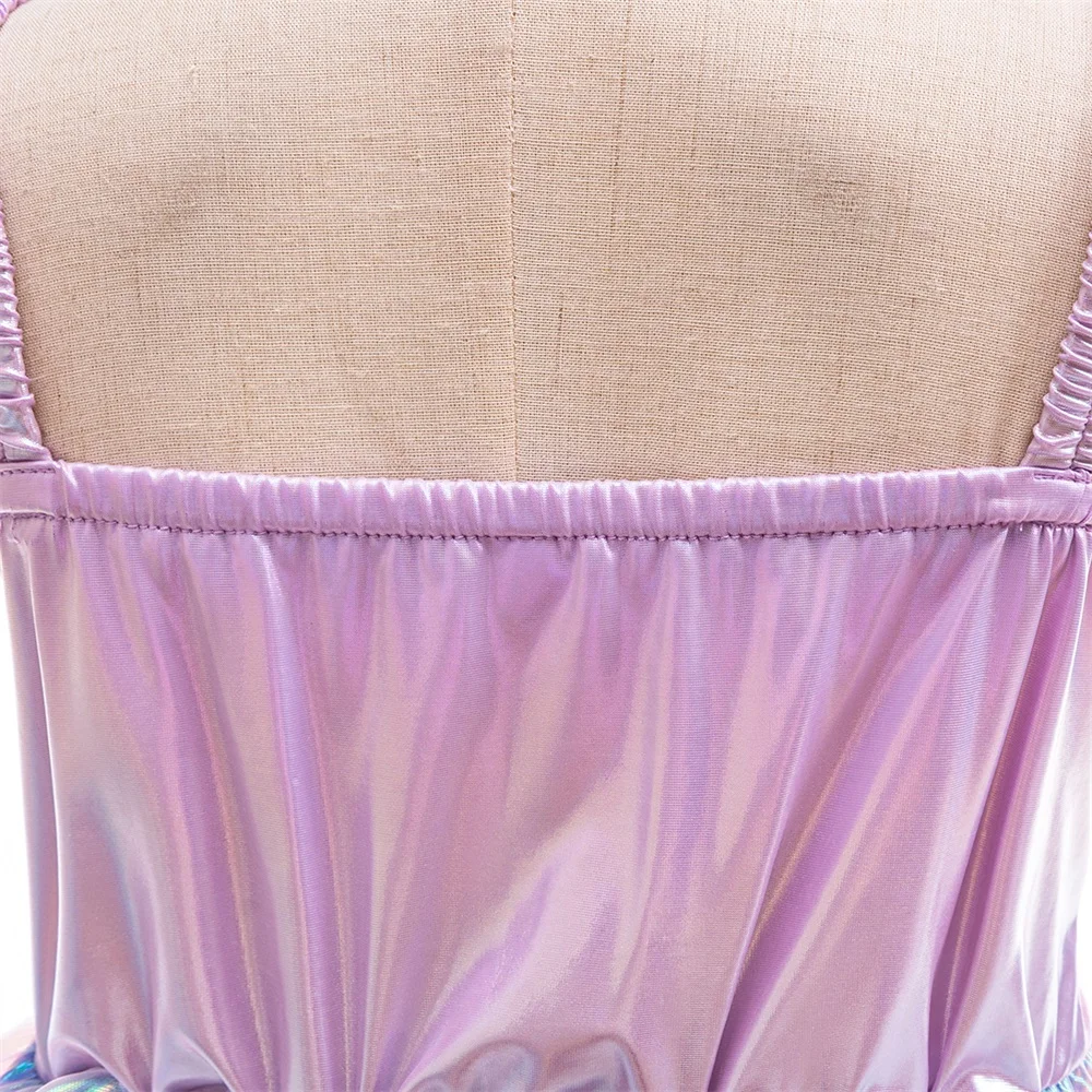 Mädchen Meerjungfrau Prinzessinnenkleider Kinder Cosplay Kostüm Geburtstags-Hochzeitskleid Für Mädchen Halloween Party Faschingskleider – Detail 9