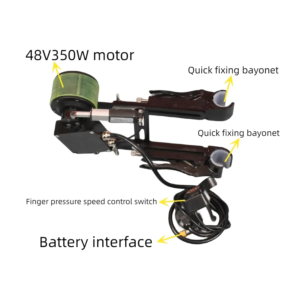 Portable manual bicycle Mountain bike electric power booster conversion motor car kit 48V350W high speed removable