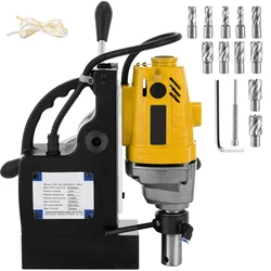 SucceBuy Magnetic Drill Press 980W 1100W 1200W Electric Bench Drilling Rig Machine Engineering Steel Structure MD40 MB23 BRM35