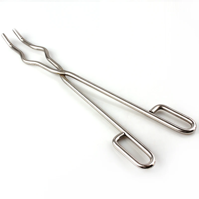 

Conventional 10inch crucible tongs fitted with 99.95% Pure Platinum Shoes