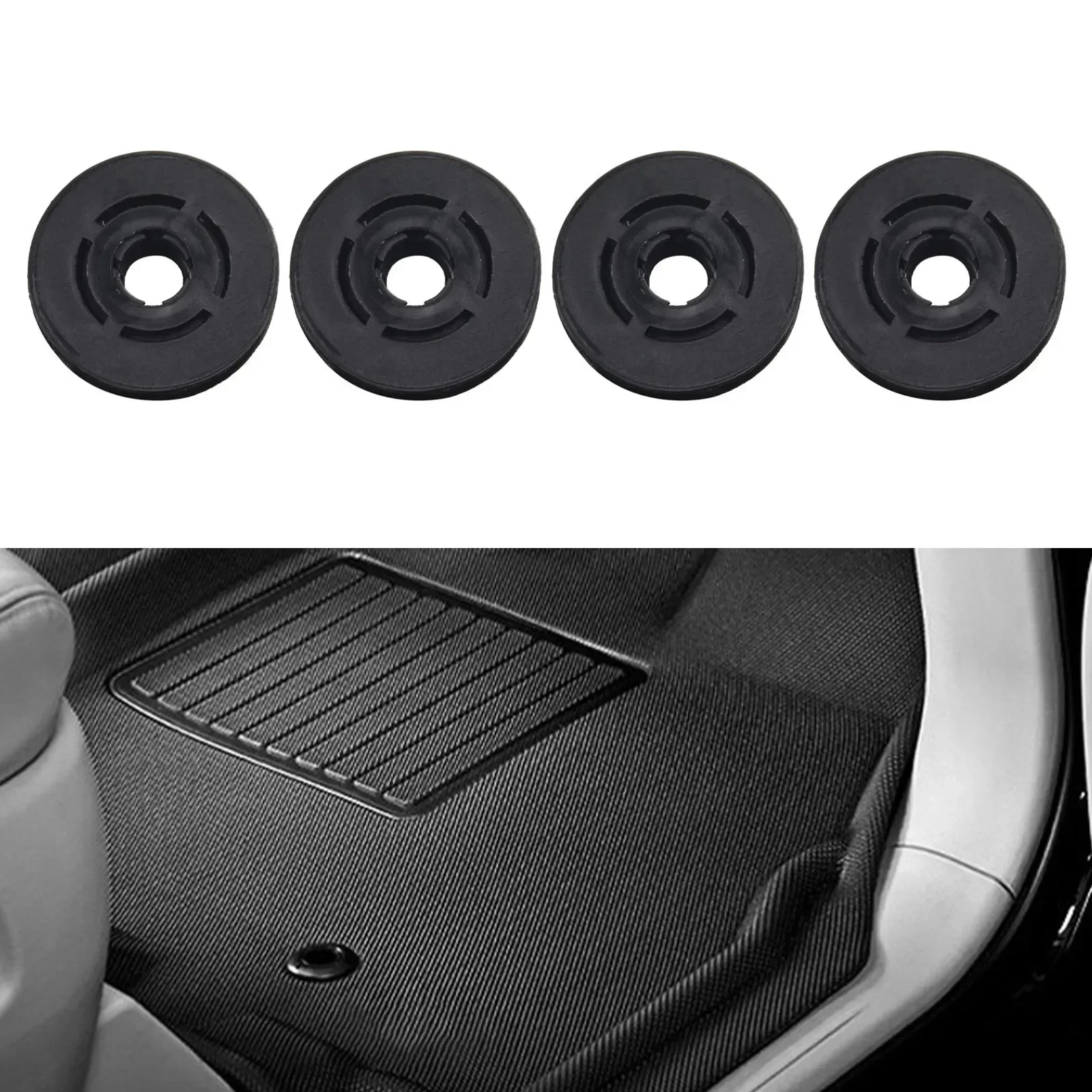 

8pcs Car Mat Carpet Clips Fixing Grips Clamps Floor Holders Sleeves Premium Kit Anti Skid Fastener Retainer Resistant 3D0864521