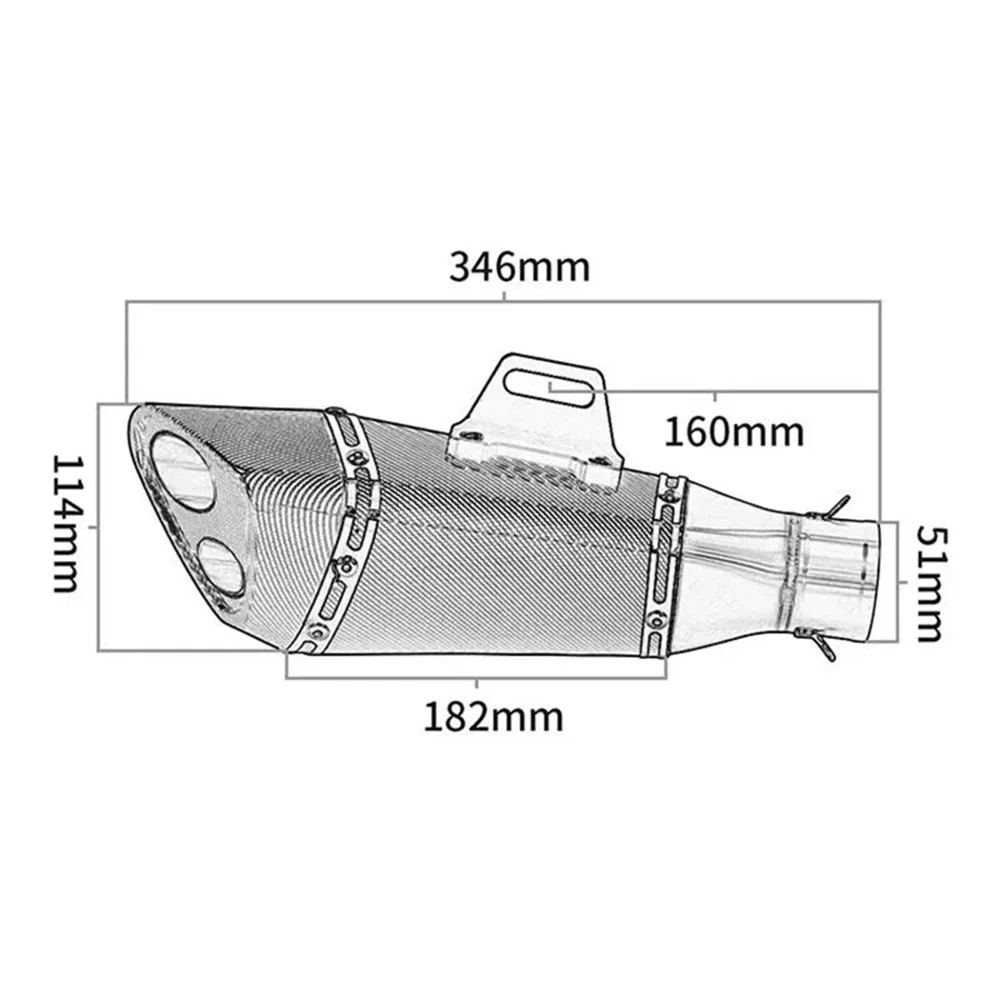 Motorcycle Exhaust Pipe R11 Escape Moto For Z650 Z900 ER6N CBR1000RR YZF R1 R3 S1000RR Slip On 51MM Universal