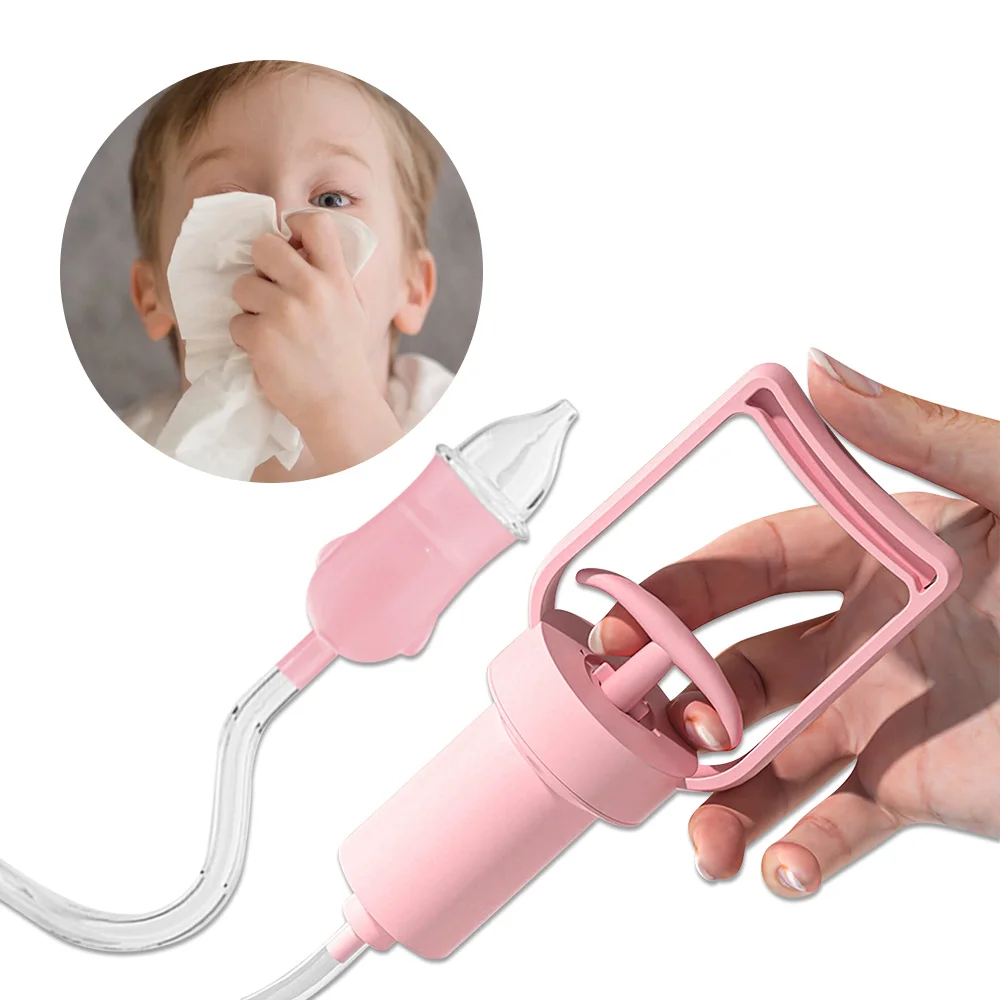 Baby Nasal Aspirator Nose Sucker Nasal Aspirator Quiet Manual Nose Suctioners for Babies Baby Nasal Sucker Aspirator Snot