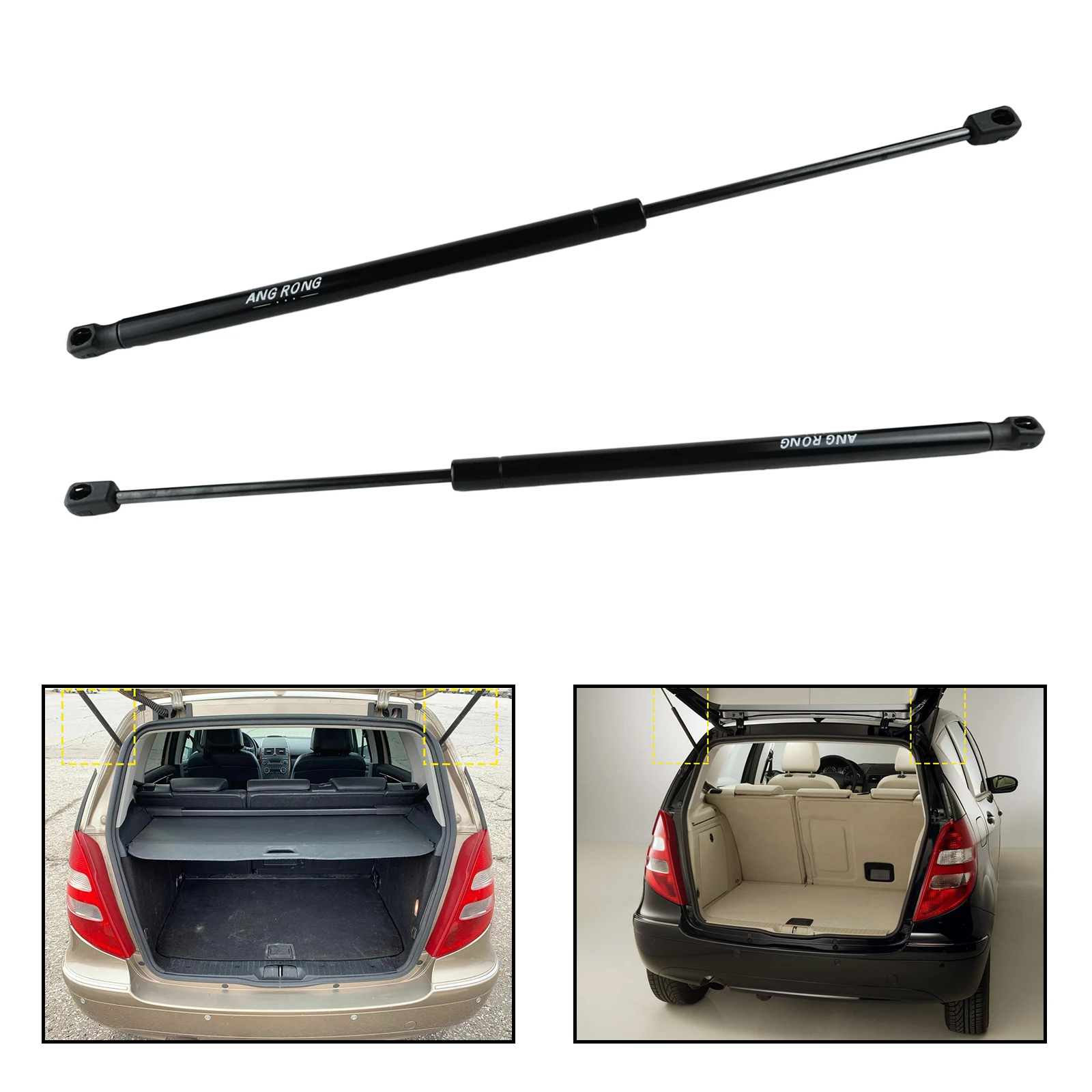 2x hintere Gasdruckfedern Feder 670N für Ford Focus MK3 III Estate 2010-2020 Heckklappen-Kofferraum-Stützheber