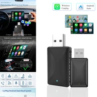 Adaptador Carplay inalámbrico Android Auto 2 en 1 cableado a inalámbrico AI Smart Box Plug & Play conexión automática sistemas inteligentes para coche