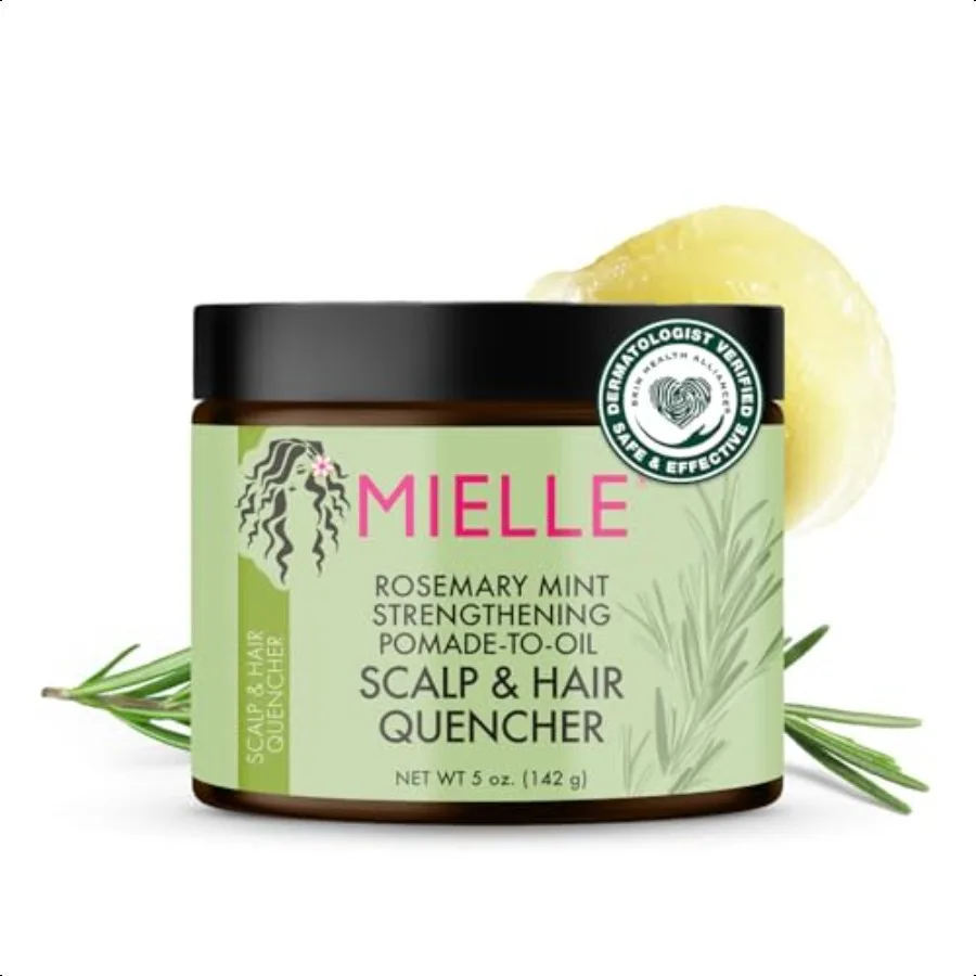 

Rosemary Mint Hair Pomade for Women Men Conditioning Natural Hair Moisturizer to Quench the Scalp Lock in Wave Patterns Add Shi
