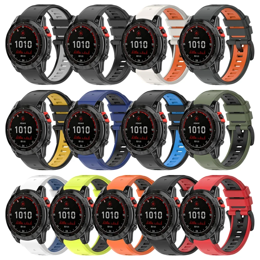 22mm 26mm Sport-Silikonarmband für Garmin Enduro/Epix Tactix 8 Instinct 3 Forerunner 970/Fenix 7X/7 8 PRO 8x QuickFit Uhrenarmband – Detail 33