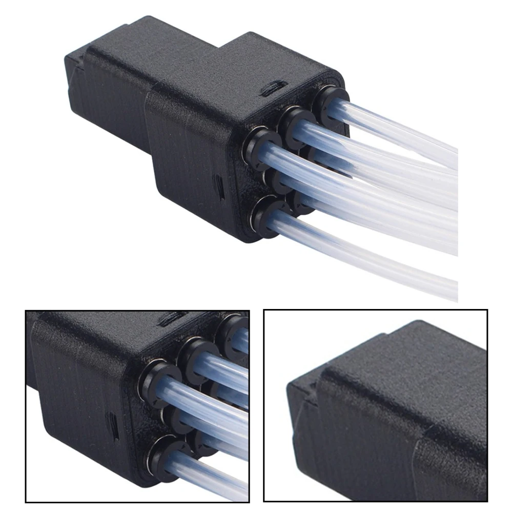 For Anycubic For Kobra 3 and For Kobra S1C Compatible Filament Hub 8-Port Hard Plastic Housing Silicone Pipeline 28.8x65.8mm