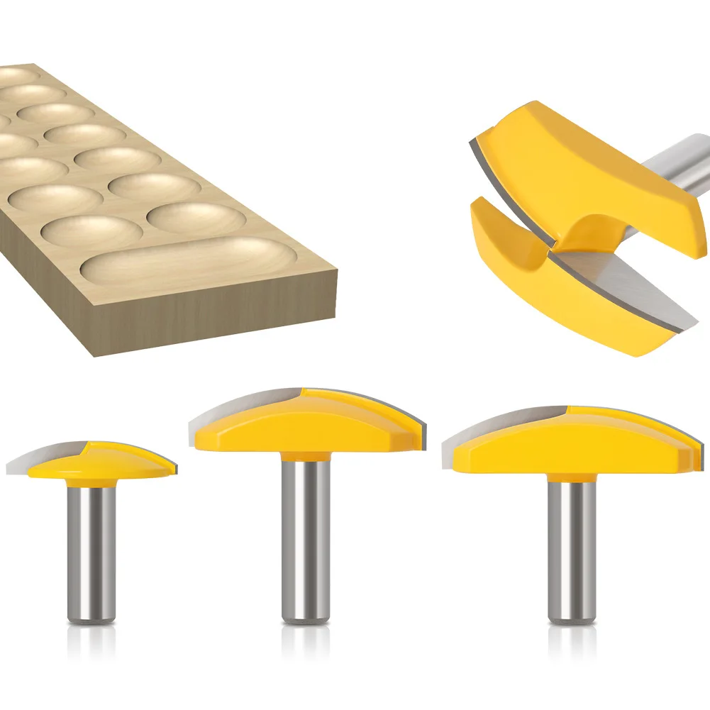 

Фреза с малой чашей с хвостовиком 12 мм, 1/2 дюйма — радиус 1,65 дюйма — ширина 1-3/4 дюйма для деревообработки, режущий инструмент, нож с круглым дном