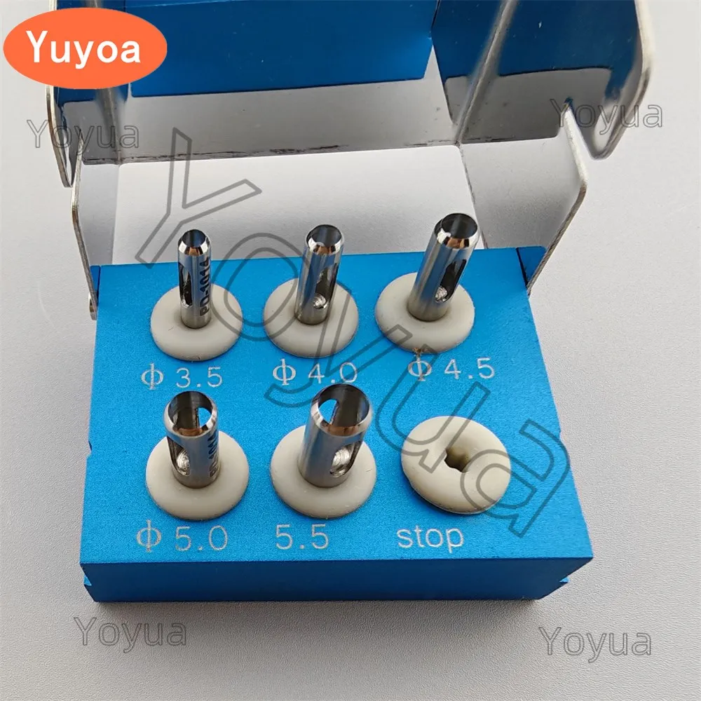 

High Quality 5Pcs/Set Dental Implant Tools Tissue Punch Kit Stainless Steel Dental Implant Tissue Punch Surgical Instrument