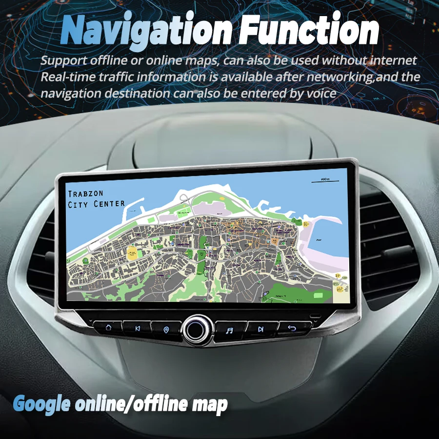 10.88 بوصة شاشة أندرويد لفورد فيجو كا 2015 2016 2017 2018 راديو السيارة فيديو الوسائط المتعددة مشغل ديفيدي الملاحة وحدة رئيس ستيريو