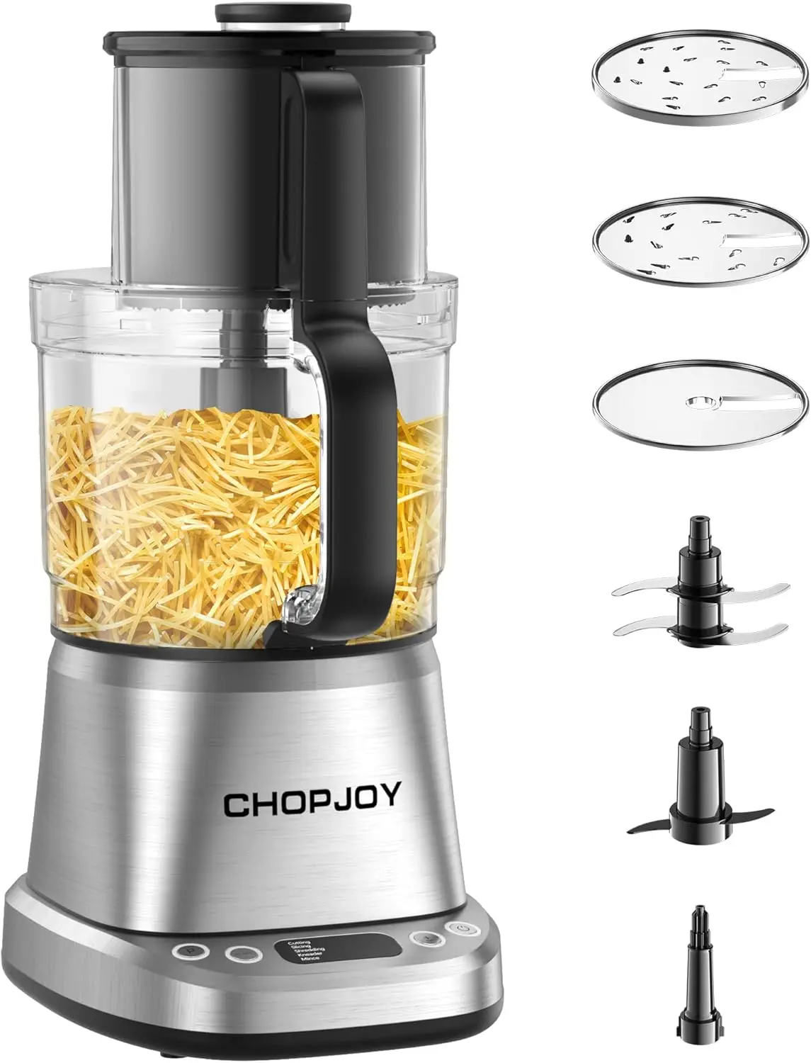 Processor, 800W Powerful Electric Vegetable Chopper, 14-Cup XL Bowl, Large Feed Chute, Cheese Shredding, Meat Chopping, Shreddin