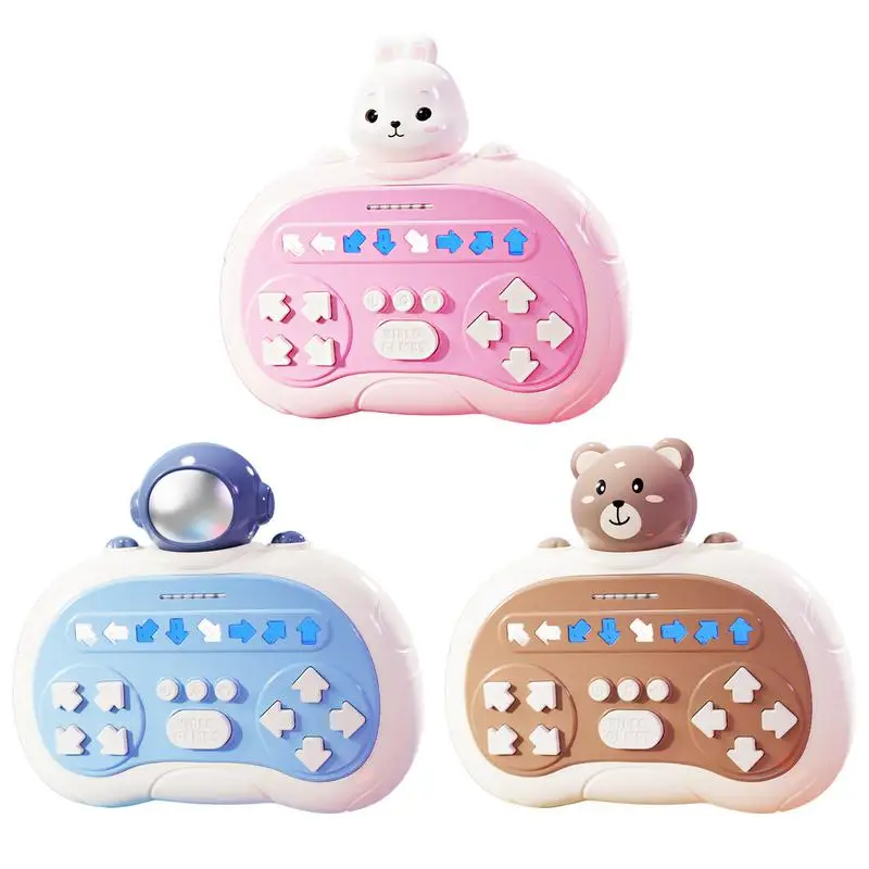 Rhythm Speed Pushing Game Machine Interactive Finger Dance Popping Fidget Toy Portable Rhythm Game Machine Pushing Pocket Game