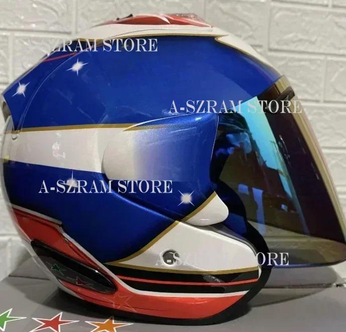 Motorcycle Helmet SZ RAM 3/4 Open Facs Half Locomotive Racing Helmet Summer Light Men and Women Capacete Casco