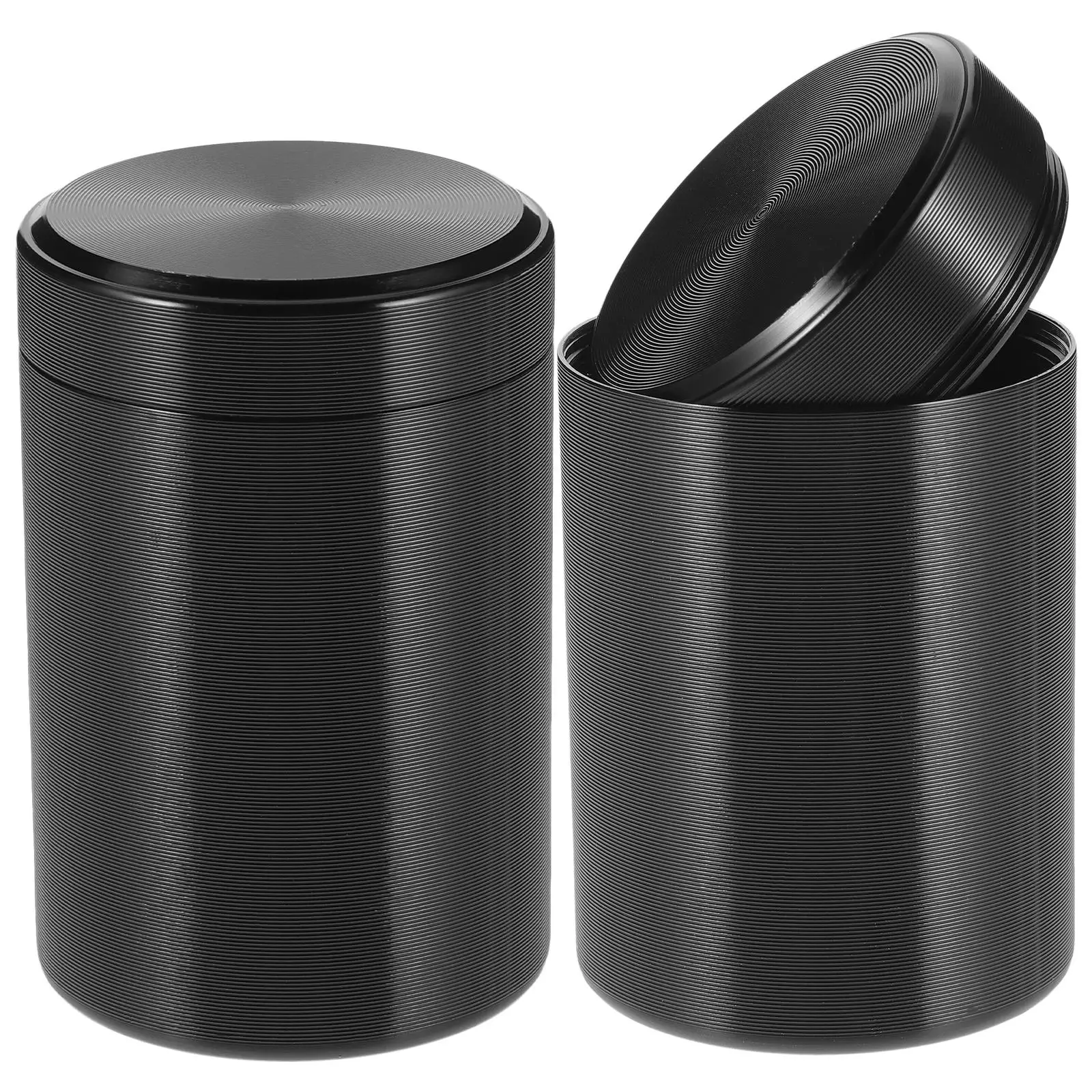 

2 Pcs Tea Canister Mini Sealed Jar Portable Storage Can Food Containers Home Accessory Metal Household Canister Stainless Steel