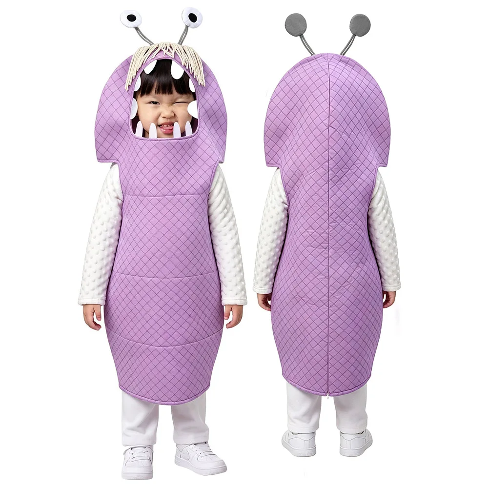 Disfraz de Monstruos de la Universidad para Niñas, Personaje Mary Gibbs, Túnica Morada, Conjunto de Disfraz Infantil, Disfraz de Monstruos Boo
