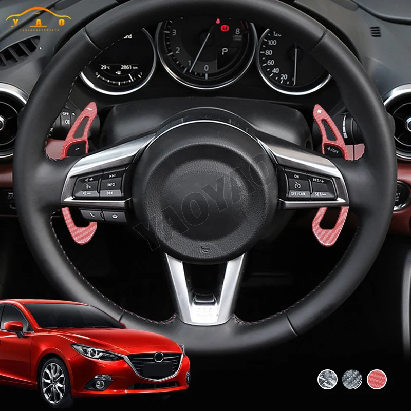 Car Steering Wheel Shift Paddle Shifter Extension For Mazda 3 6 CX-3 CX-4 CX-5 MX-5