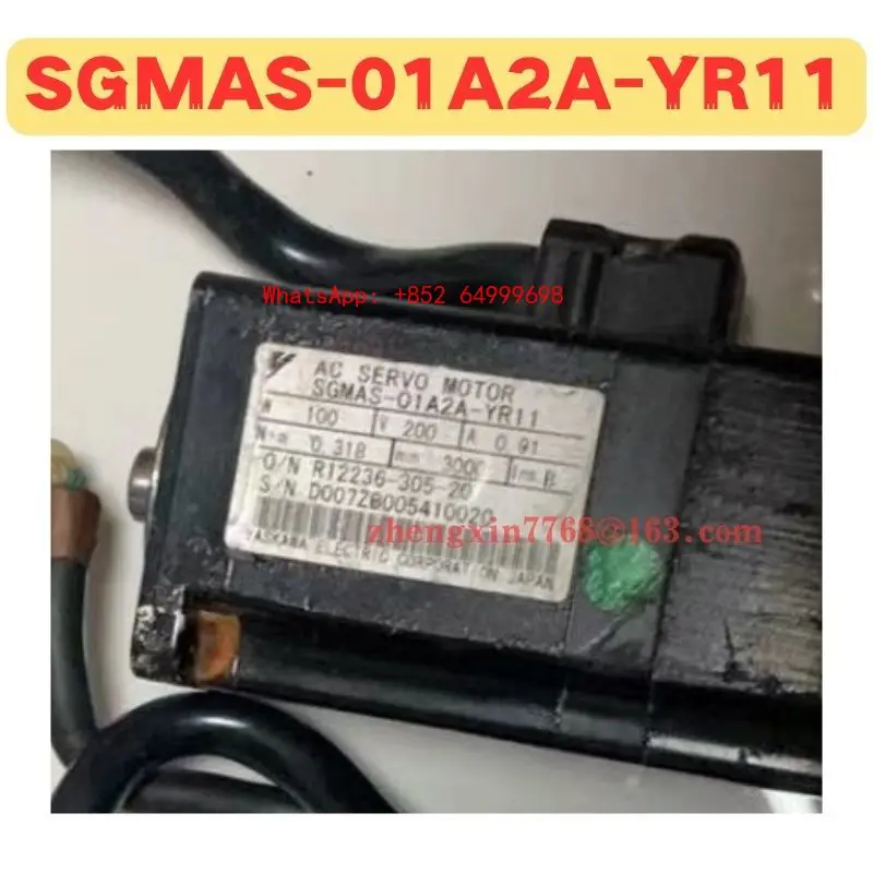 Second-hand Servo Motor SGMAS-01A2A-YR11 SGMAS 01A2A YR11 Normal Function Tested OK