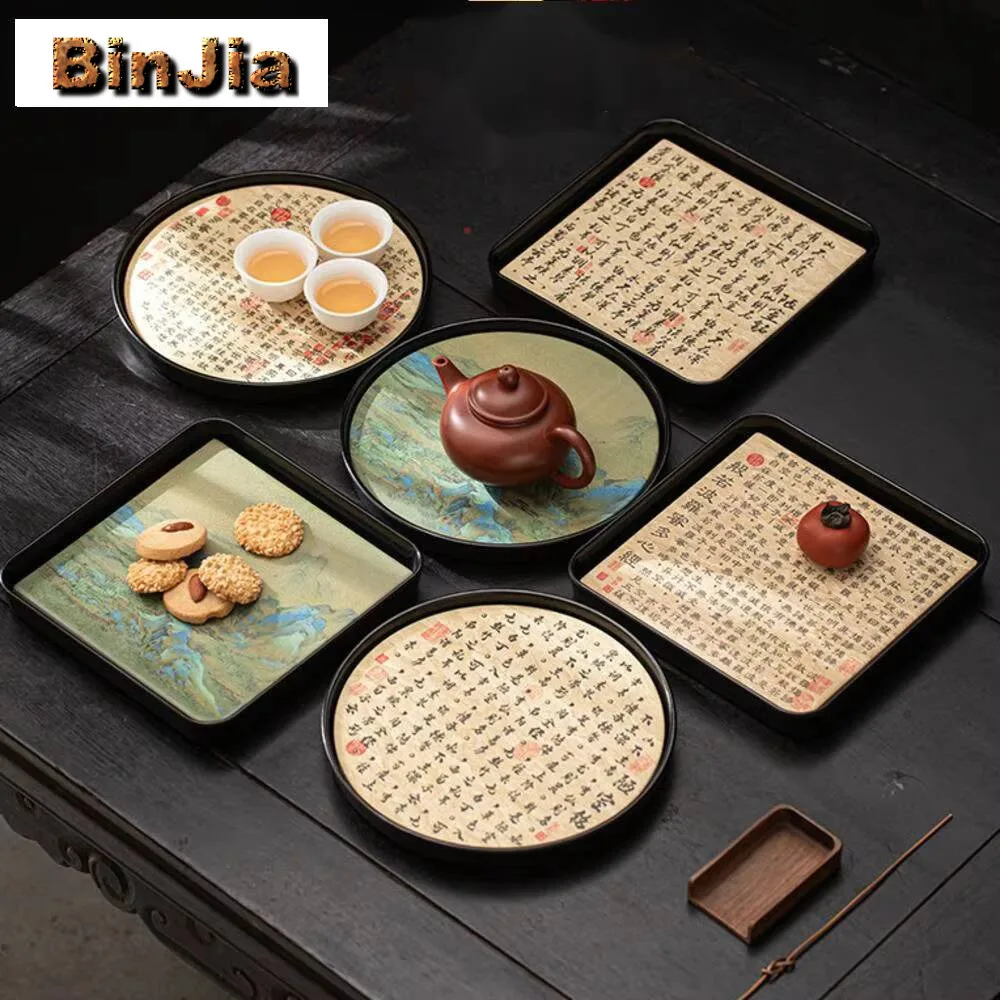 

Китайская каллиграфия, водопоглощение, быстросохнущий маленький поднос для чая, горшок для сухого заваривания, платформа, доска для кунг-фу, чайный набор, аксессуары для рукоделия