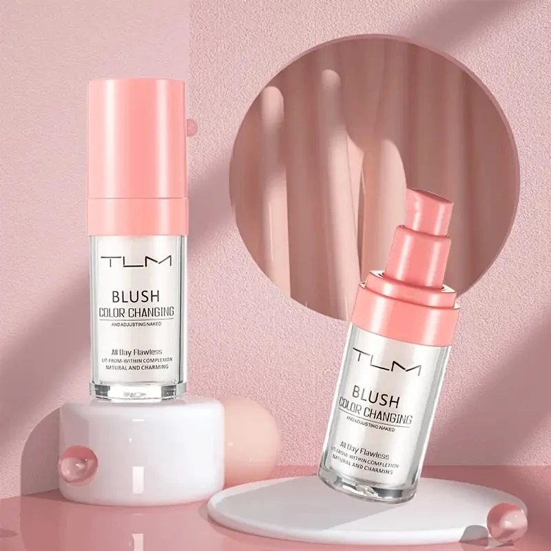 TLM Blush Liquid Moisturizing Mirror Vitality Moisturizing Whitening Brightening Natural Rouge Waterproof Liquid Foundation 30ml