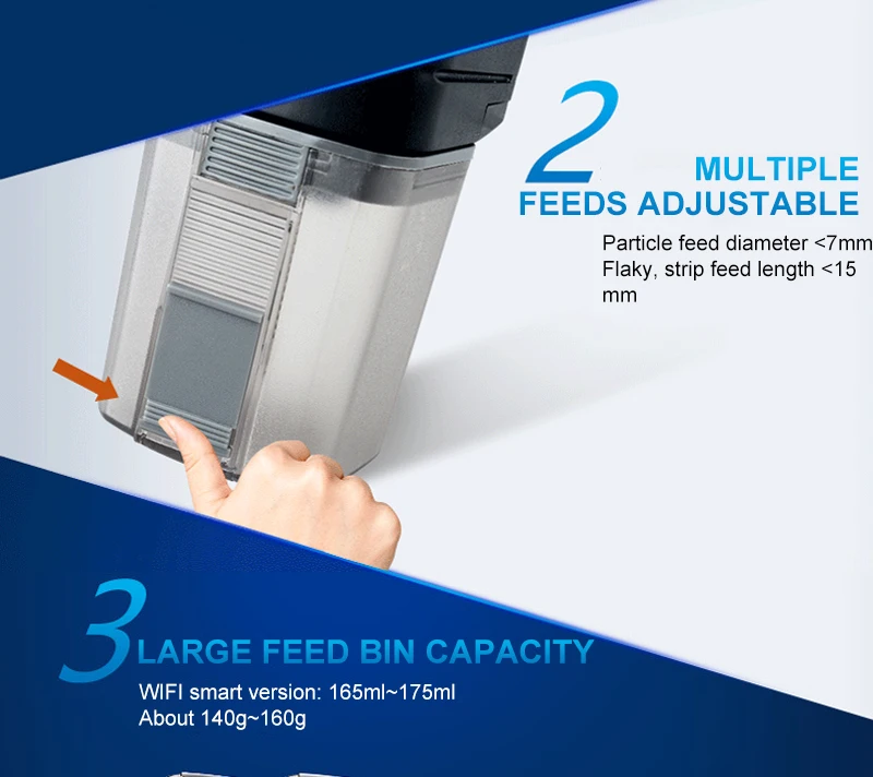 Automatic Aquarium Fish Tank Food Feeder Timing/Wifi Wireless Intelligent Mobile APP Voice Control Remote food dispenser